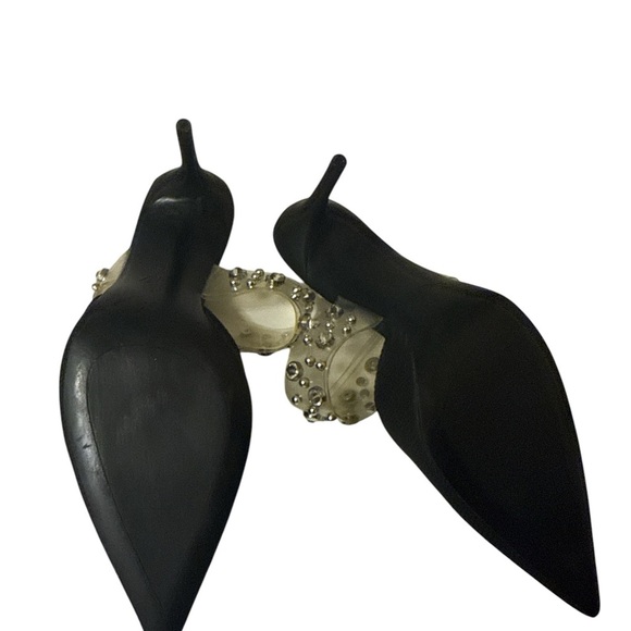 zara Transparent vinyl Sequent strap women Black shoes size 37 - Picture 9 of 9